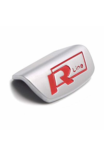 Generic Brand شعار شعار عجلة القيادة Vw Rline باللون الأحمر