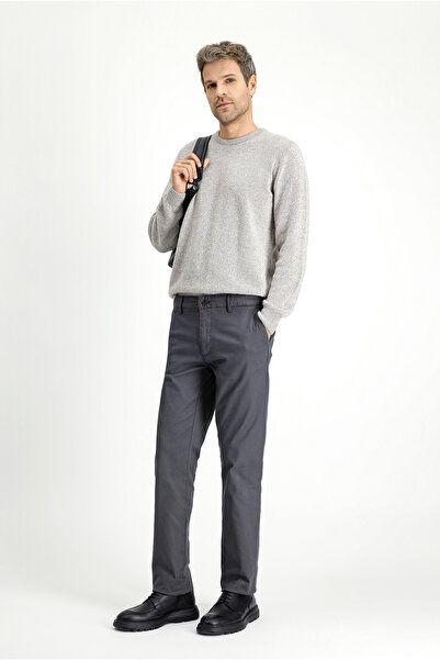 Kiğılı Regular Fit Standard Cut Patterned Lycra Canvas / Chino Trousers