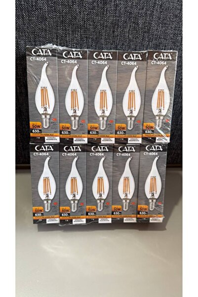 Cata 4w E-14 Rustik Günışığı Kıvrık Alev Modelli Led Buji Ampul 3000k