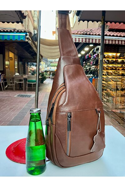Mocikon Genuine Leather Unisex 2 Compartments 4 Pockets Top-Covered Hidden Co...