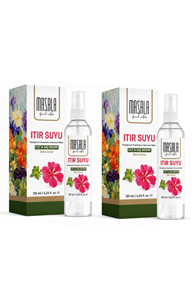 Masala 2 Adet Saf Itır Suyu (Sardunya) 125 ml %100 Doğal Yağlı Hidrosol - Ton...