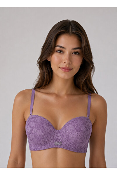 Velina Secret Mor Lotus Cup Balenli Desteksiz Toparlayıcı Sütyen