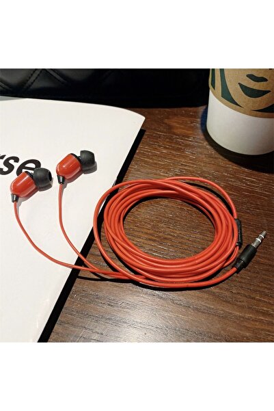 choice2 Red 3 Meters Wired Earphone High Quality Stereo Earbuds In-Ear Earpho...