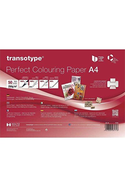 Transotype ورق ماركر A4 50 قطعة - 250 جرام