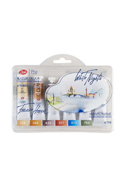 ST. PETERSBURG White Nights Extra-Fine Tüp Sulu Boya Seti 10 ml 6lı Palette 1...