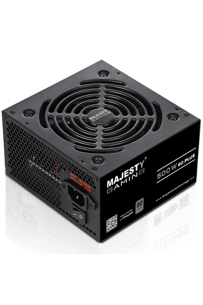 majesty 500W Power Supply | 80+ Silver | Non-Standard | ATX | Low Noise | 105...