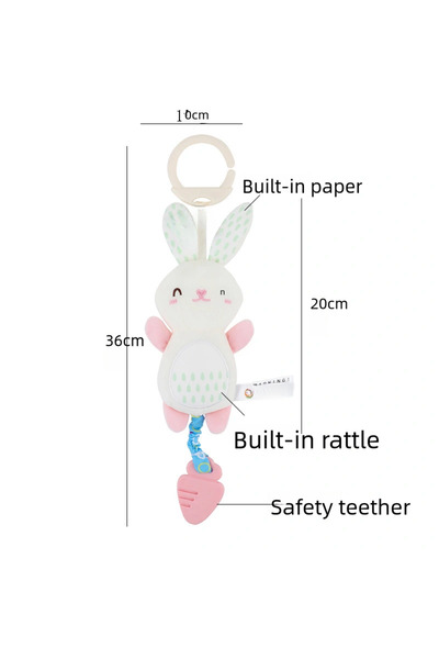Choice AC-1 New Soft Stuffed Animal Rattle Hand Grip Baby Toys Shaker Crinkle...