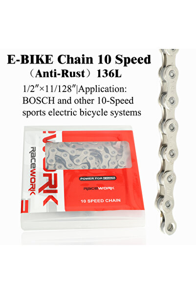 Choice 10 Speed RACEWORK E-Bike Chain 8 9 10 11 12 Speed 136 Links Chain Anti...