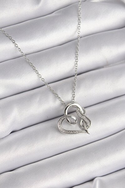 Inure Jewelry 316L الصلب الفضة اللون سلسلة الزركون حجر مفصلة القلب نموذج إنفي...