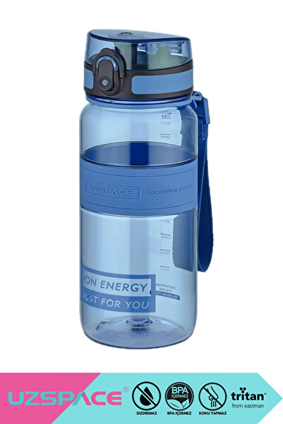 Uzspace 650ml New Collection Standard Size Silicone Body Tritan Water Bottle ...