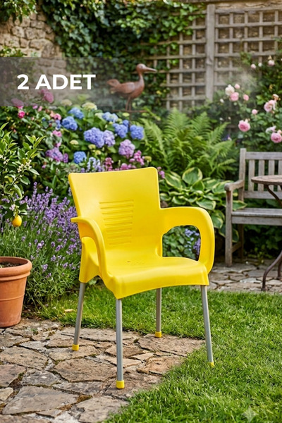 Estelia Netaks Ayder (UĞUR) Sandalye %100 Bahçe Balkon 2'li Takım