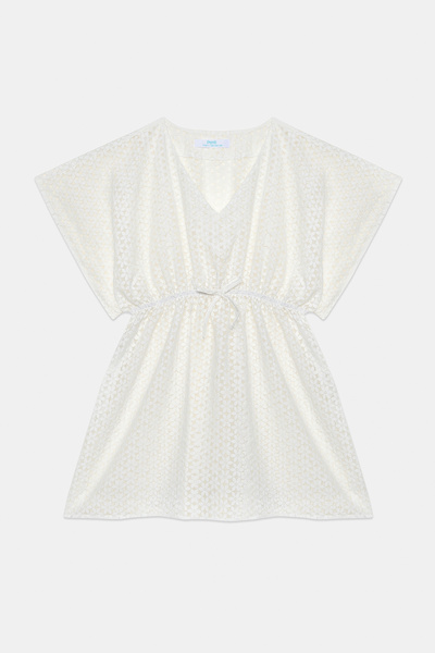 Penti Junges Mädchen Spitze Spitze Weiß Kaftan