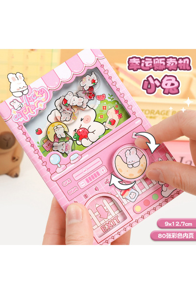 Choice5 bunny Cute Capybara Gashapon Notebook 64K Mini Memo Pad Funny Station...