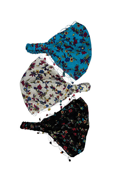 artıbir bodrum Bandana Parachute Model Elastic Set of 3