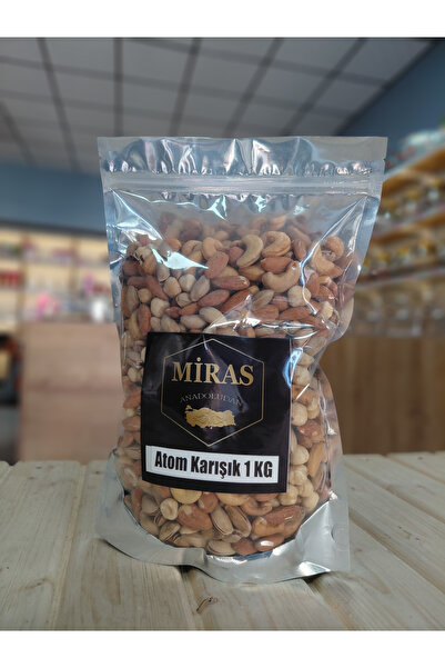 Lüks Atom Karışık Çerez - Fıstık, Fındık, Badem ve Kaju - Taze Kavrulmuş 1 KG