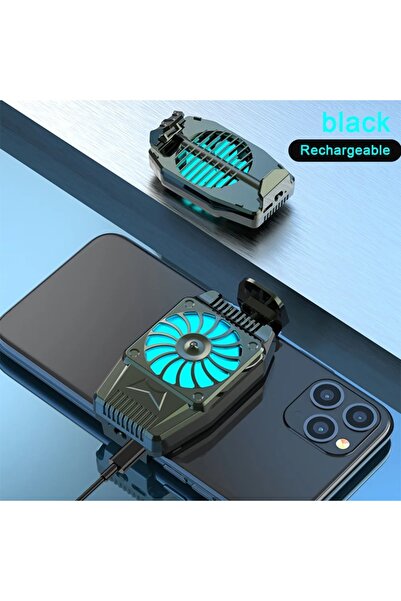 Choice black Universal Mini Mobile Phone Cooling Fan Radiator Turbo Hurricane...