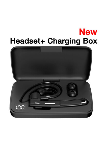 Choice1 black charging case Wireless Headphones With Microphone Bluetooth Fon...