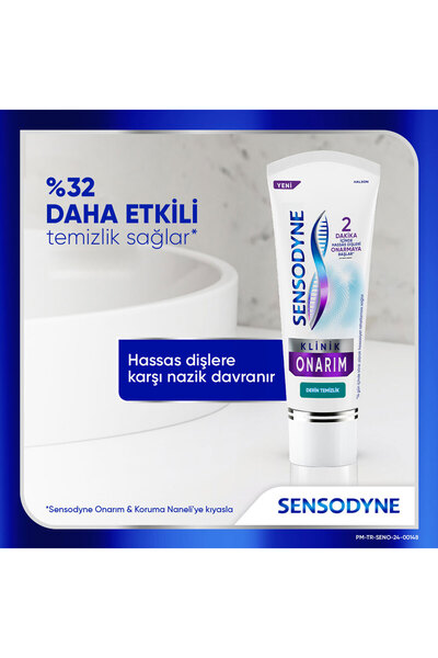 Sensodyne Klinik Onarım Derin Temizlik Diş Macunu 75ml