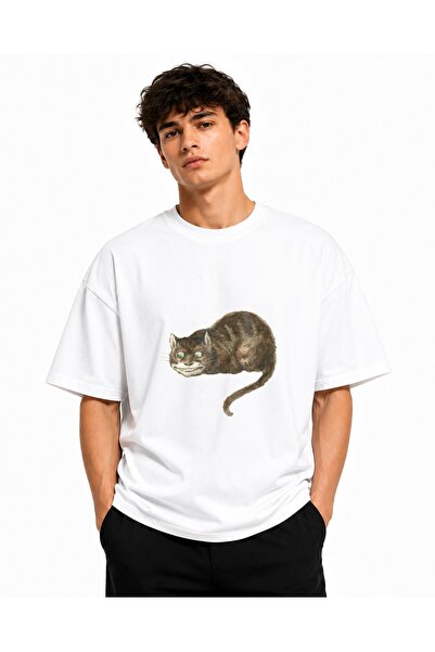 Inscriptie Tricou Unisex Bumbac Premium Casual " Domestic short-haired cat "