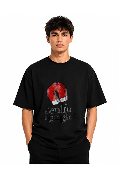 Inscriptie Tricou Unisex Bumbac Premium Casual " Magnet pentru gagici "