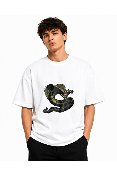 Inscriptie Tricou Unisex Bumbac Premium Casual " Cobra "