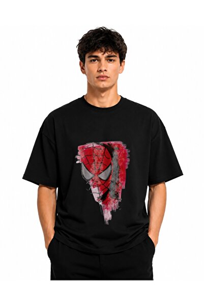 Inscriptie Ουνισέξ Βαμβακερό T-Shirt Υψηλής Ποιότητας  "Σπάιντερ-Μαν "