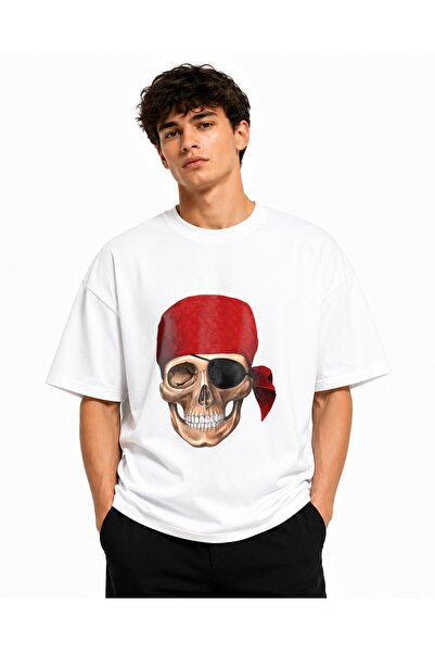 Inscriptie Ουνισέξ Βαμβακερό T-shirt Υψηλής Ποιότητας  "Πειρατική Μπαντάνα "