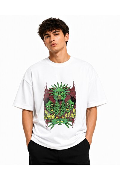 Inscriptie Tricou Unisex Bumbac Premium Casual " Zombie Star "