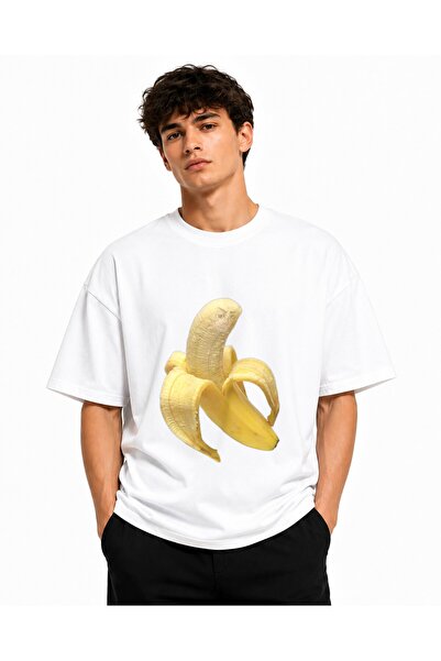 Inscriptie Tricou Unisex Bumbac Premium Casual " Banana incruntata "
