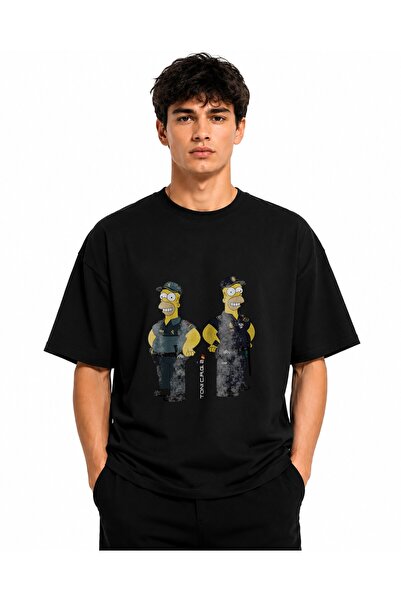 Inscriptie Unisex Βαμβακερό T-Shirt Υψηλής Ποιότητας  "Ο Όμηρος με στολή αστυ...