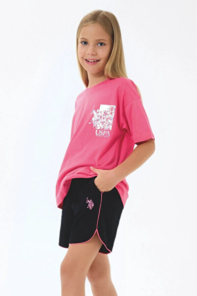 U.S. Polo Assn. U.S. Polo Assn. Letnji set za devojčice sa svetlim printom i ...