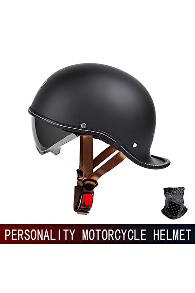 Choice M F-22-3 Retro Helmet Cocked Tail Motorcycle Helmet for Men and Women ...