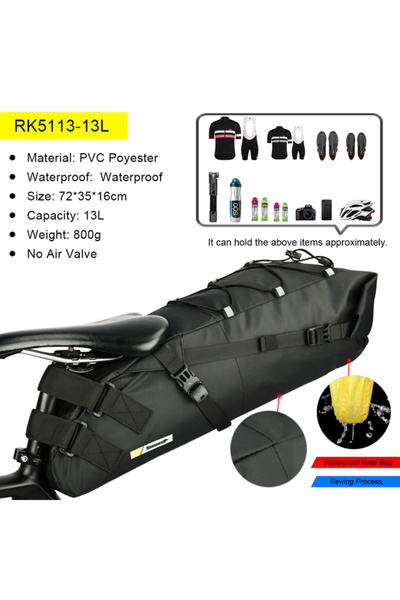 Rhinowalk RK5113-13L Waterproof Bike Saddle Bag Large Capacity Bicycle Saddle...