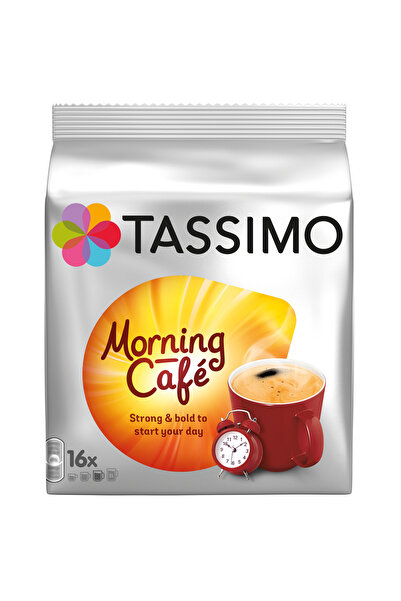 tassimo Capsule de cafea Jacobs Morning Caf, 16 porții (16 capsule x 215 ml),...