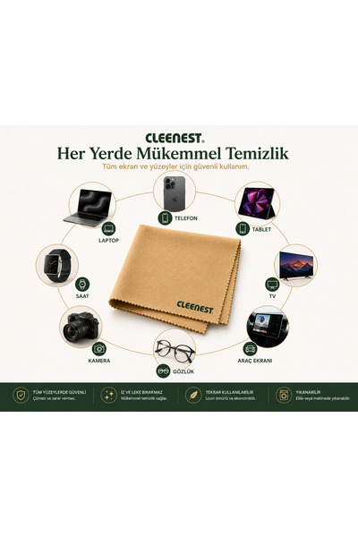 Cleenest 30X30 cm MicrofiBer CloTh - LinT Free, AuTomoBile, iPad, Laptop TV, ...