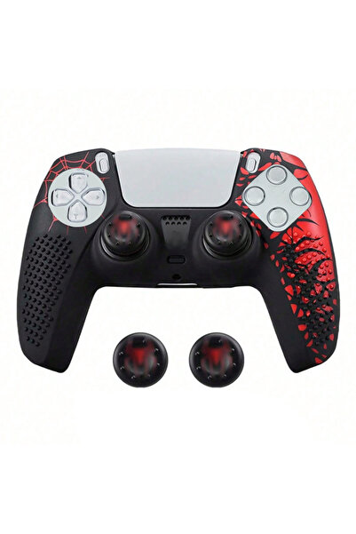 Choice A 1 cover-2 caps For PS5 Controller Cover Case Anti-Slip Silicone Prot...