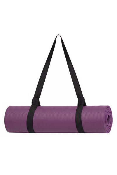 Yogatime حزام حمل حصيرة اليوجا - أسود - قابل للتعديل وعملي لحمل حصيرة اليوجا