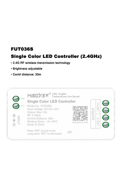 Choice وحدة تحكم LED FUT036S أحادية اللون Miboxer FUT035S FUT036S FUT037S FUT...