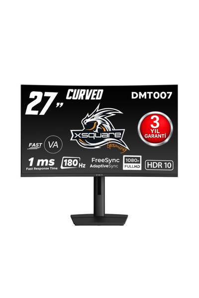 Dexim DMT007 27'' 180Hz 1ms FHD HDMI DP HDR Low Blue Light FreeSync Fast VA C...