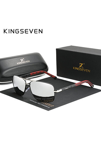 Choice3 Other Mirror Silver KINGSEVEN 2023 Aluminum Pilot HD Polarized Sungla...