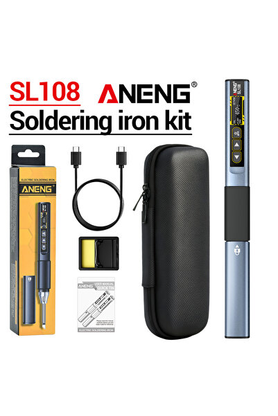 Choice3 ANENG Silvery--bag ANENG SL108 96W Digital Soldering Iron Kit Type-C ...