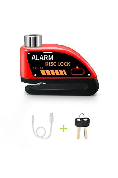Choice5 Charging Style D Extractme Motorcycle Alarm Disc Brake Lock Security ...