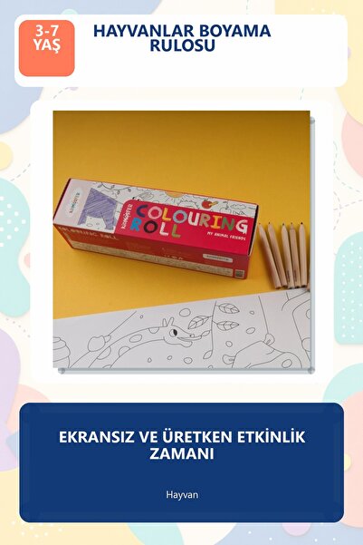 kidmosfer Colourıng Roll My Anımal Frıends