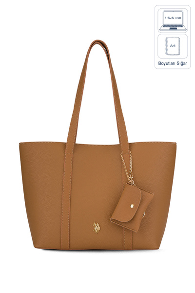 U.S. Polo Assn. Geantă de umăr pentru femei Camel Us26309