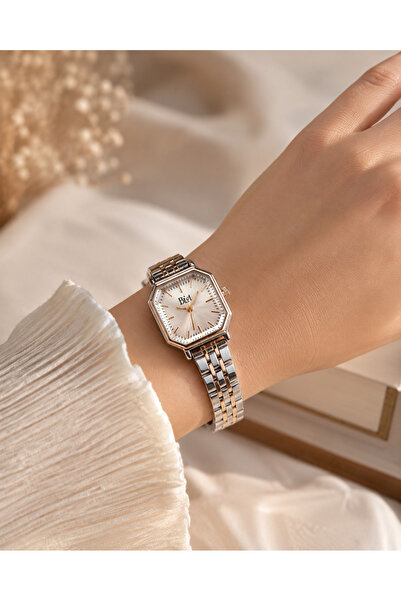 BLM WATCH BLM Elara Modeli Gold, Silver Detaylı Kare Retro Kadın Saat Modern ...