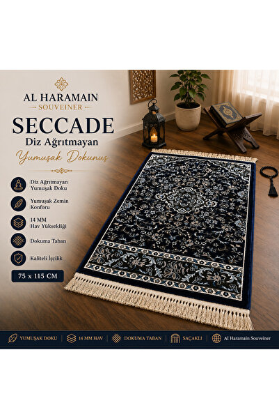 AL HARAMAIN SOUVENIR 001_Lacivert-14 mm /2200 Gr yumuşak Sık Dokuma MEDİNE-İ ...