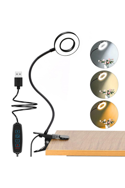 Choice Black Version 48 LEDs Desk Lamp Clip USB Book Light Bedside 360° Flexi...