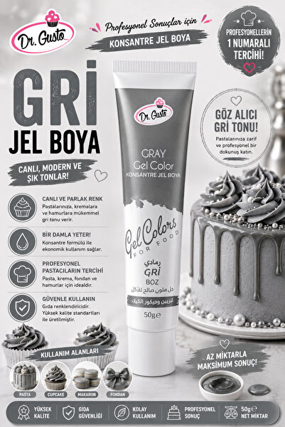 Genel Markalar Jel Boya (Tüp) 50GR Gri