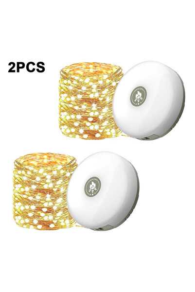 Choice Warm light- 2PCS LED Camping Lamp with Reel Strip Light Atmosphere Lig...
