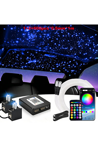 Choice3 1-2 600pcs 0.5mm 1m RGBW 16W Split Starlight Headliner Kit, Fiber Opt...